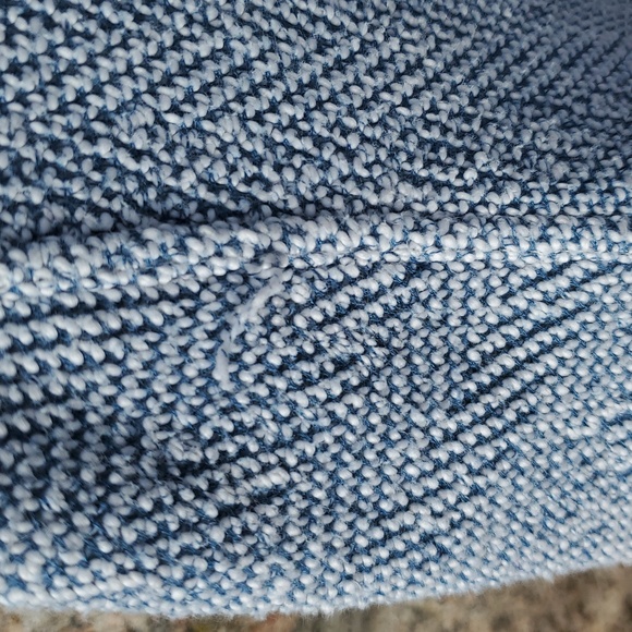 Faherty Seabrook French Terry Hoodie Poncho V-Neck Herringbone Large - Picture 6 of 16